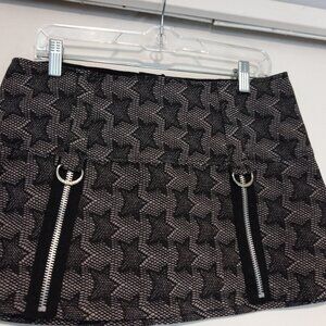 Tripp NYC Skirt Size L Black White Stars